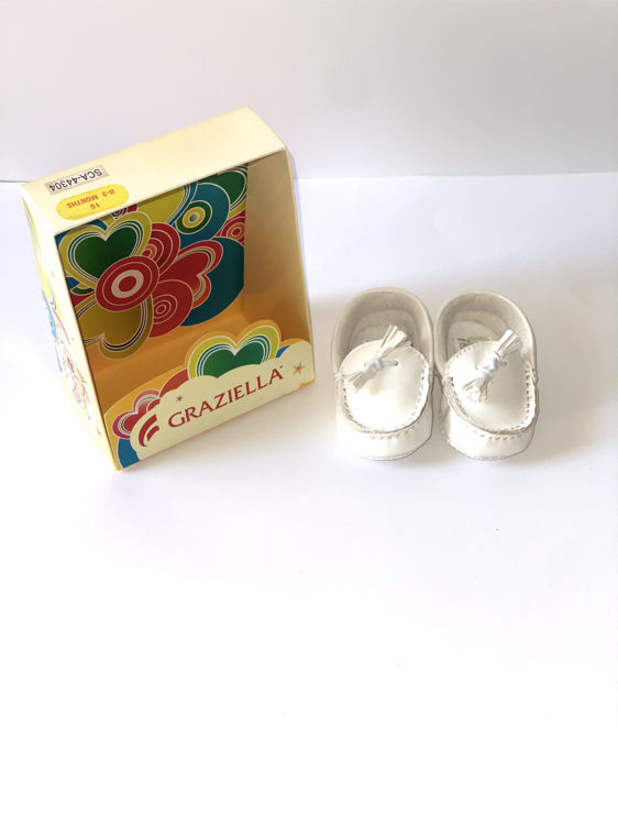 Picture of 65527 WHITE BABY SHOES